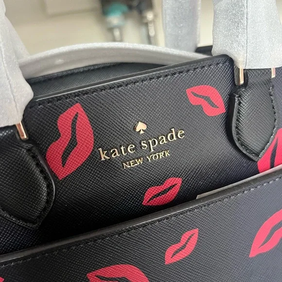 Kate Spade Black and Pink Women's Bag - Picture 8 of 9